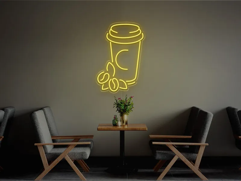 Cana Cafea-Semn Luminos Led Neon