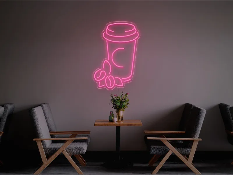 Cana Cafea-Semn Luminos Led Neon