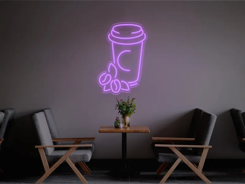 Cana Cafea-Semn Luminos Led Neon