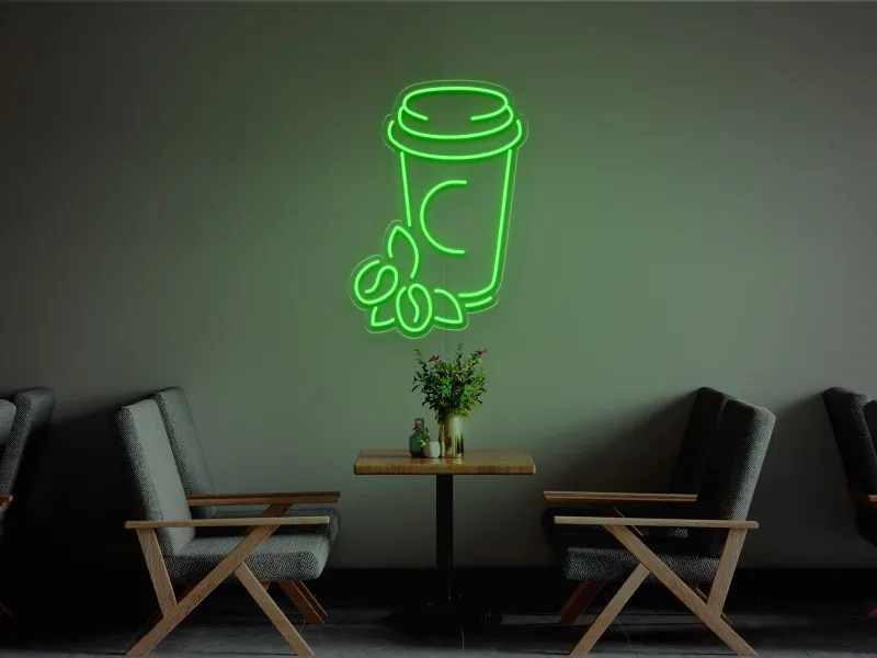 Cana Cafea-Semn Luminos Led Neon