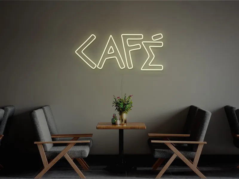 Cafea-Semn Luminos Led Neon