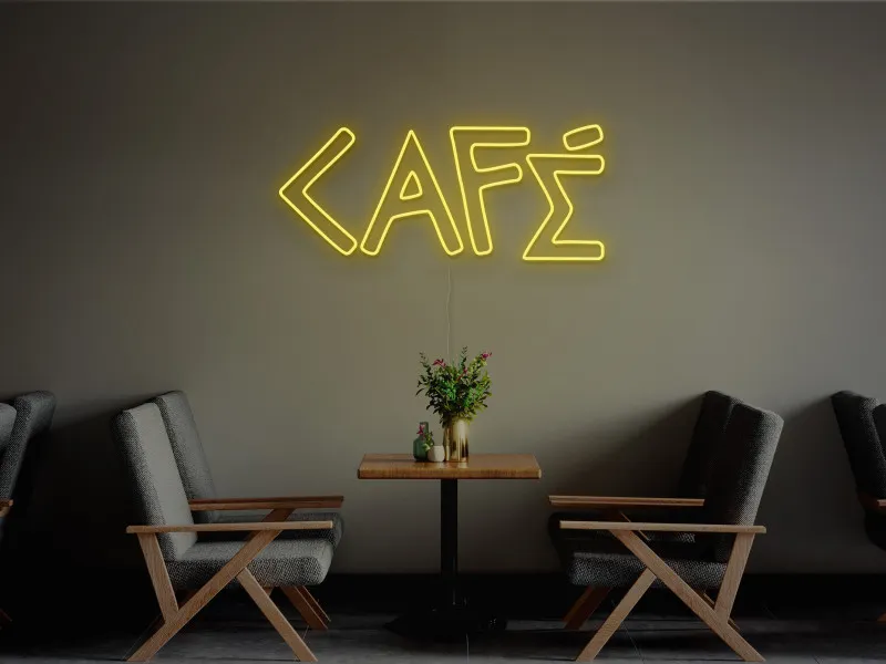 Cafea-Semn Luminos Led Neon