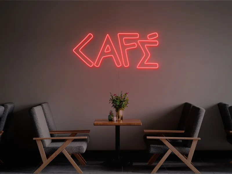 Cafea-Semn Luminos Led Neon