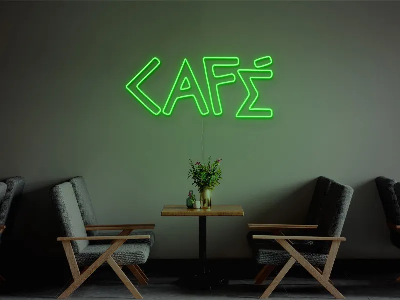 Cafea-Semn Luminos Led Neon