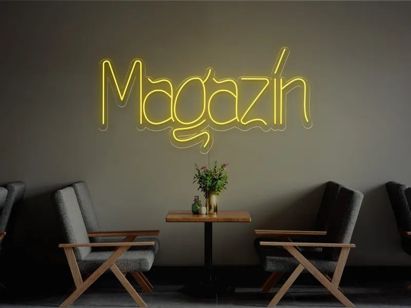 Magazin-Semn Luminos Led Neon