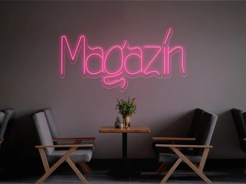 Magazin-Semn Luminos Led Neon