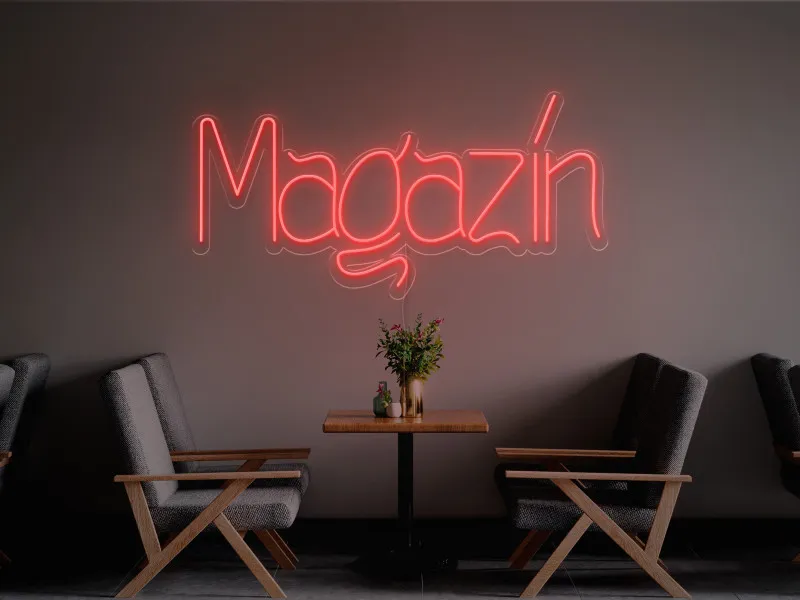 Magazin-Semn Luminos Led Neon