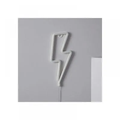 Lampa LED Neon Fulger, Lumina Calda, cu Baterii si cablu USB