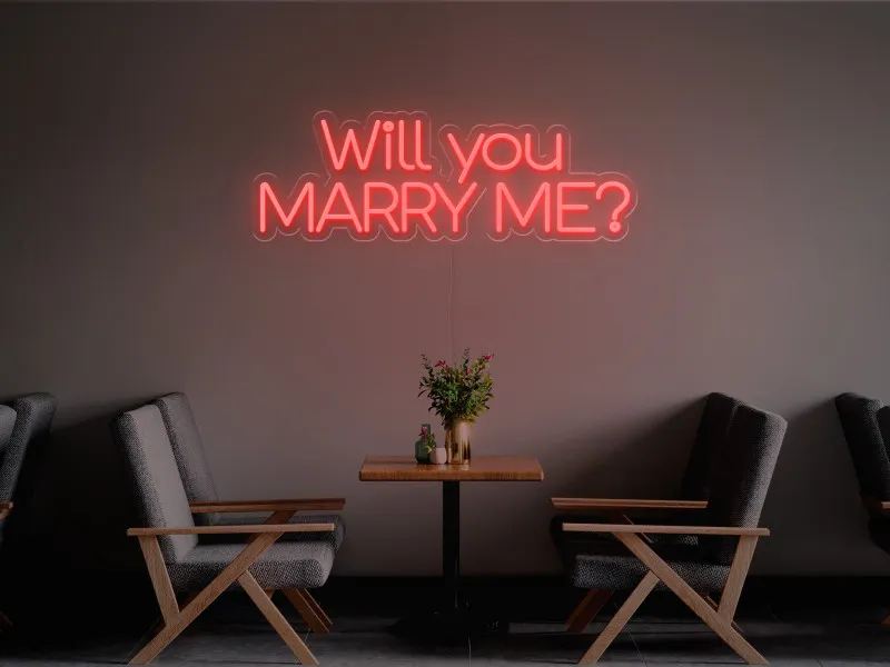Will you marry me-Semn Luminos Led Neon