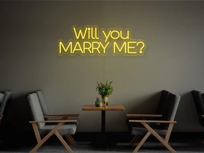 Will you marry me-Semn Luminos Led Neon