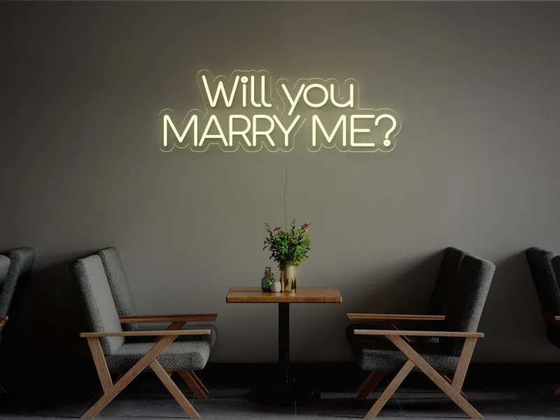 Will you marry me-Semn Luminos Led Neon