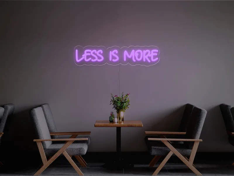 Less is more-Semn Luminos Led Neon