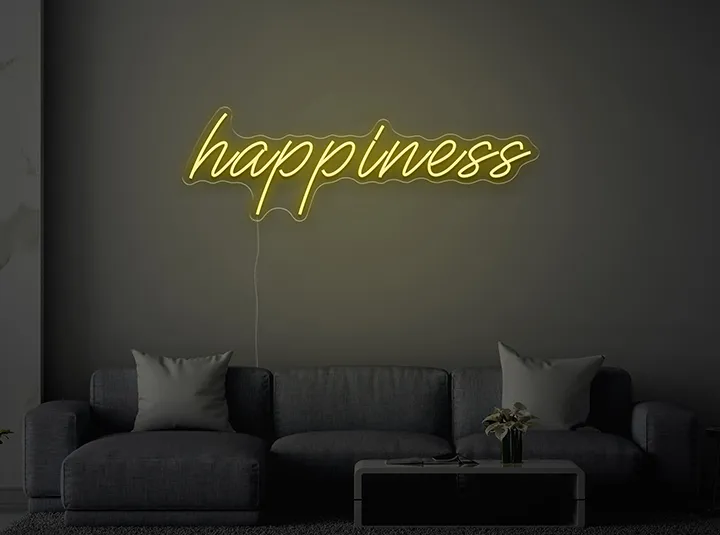 Happiness - Semn Luminos LED Neon
