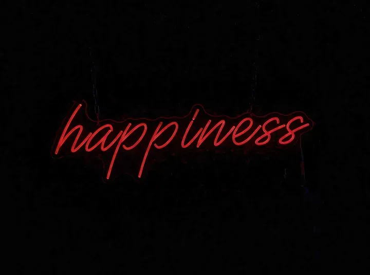 Happiness - Semn Luminos LED Neon