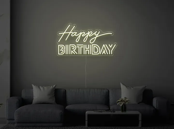 Happy BIRTHDAY - Semn Luminos LED Neon