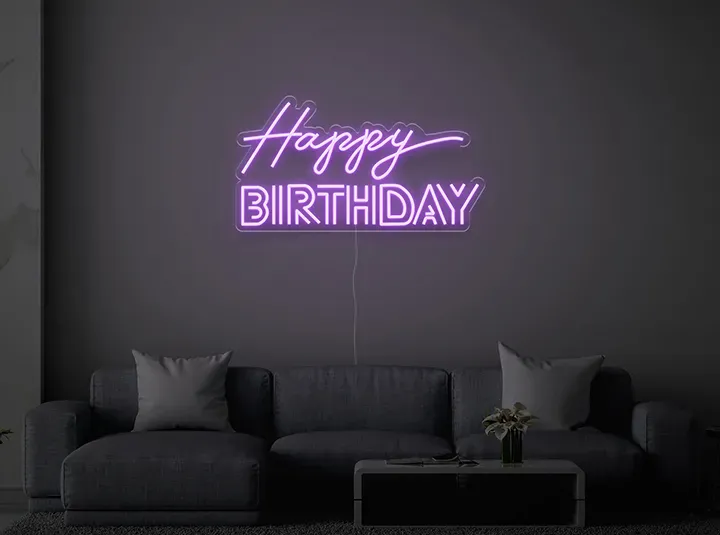 Happy BIRTHDAY - Semn Luminos LED Neon
