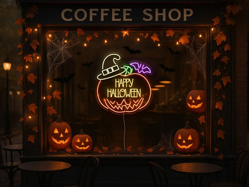 Happy Halloween - Semn Luminos Led Neon