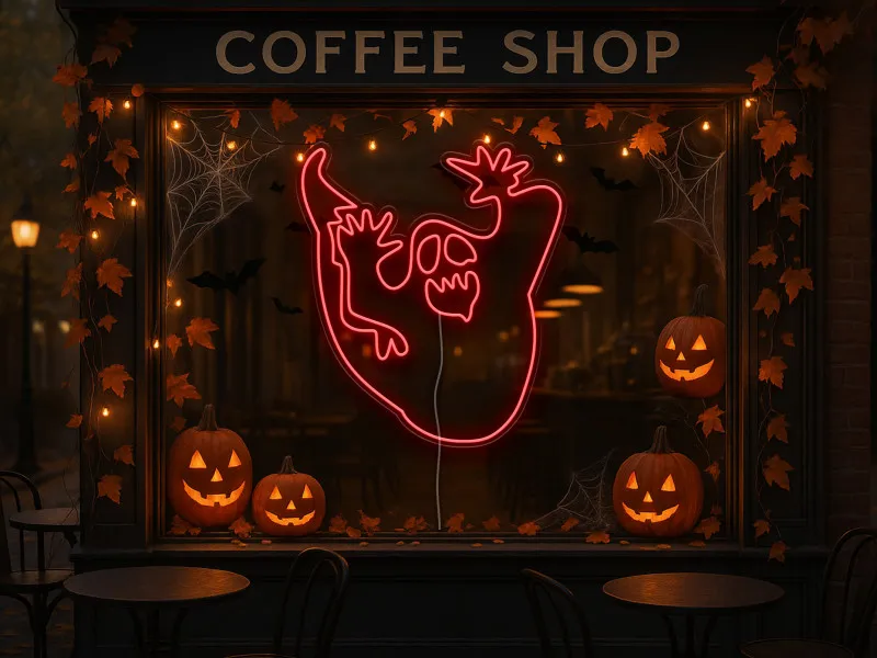 Scary ghost - Semn Luminos Led Neon