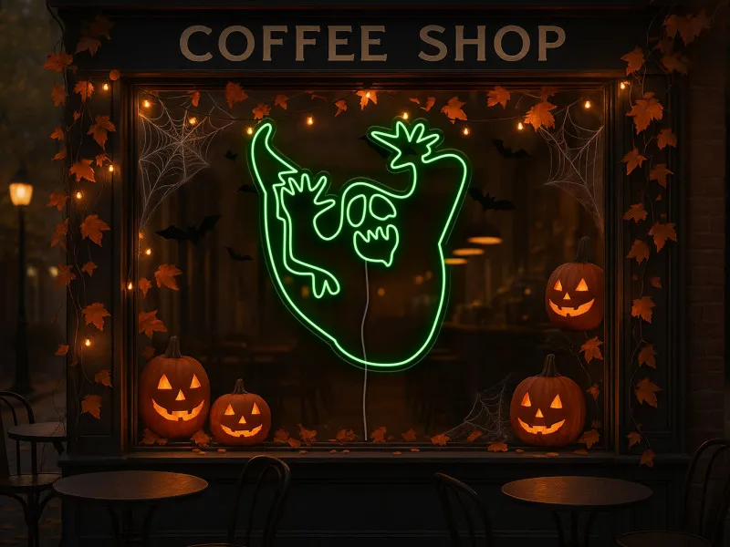 Scary ghost - Semn Luminos Led Neon