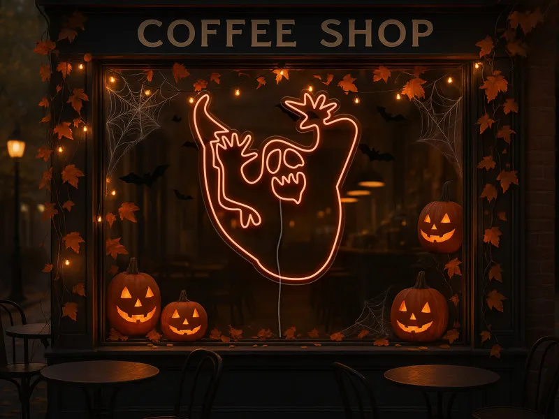 Scary ghost - Semn Luminos Led Neon