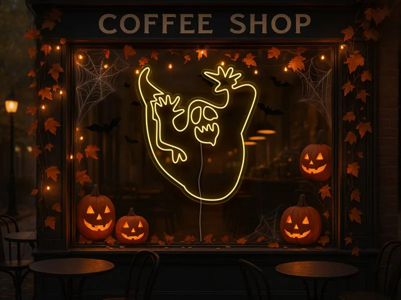 Scary ghost - Semn Luminos Led Neon