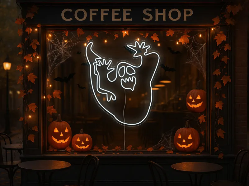 Scary ghost - Semn Luminos Led Neon