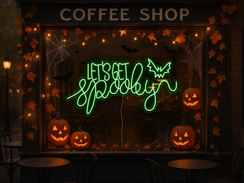Let's get spooky - Semn Luminos Led Neon