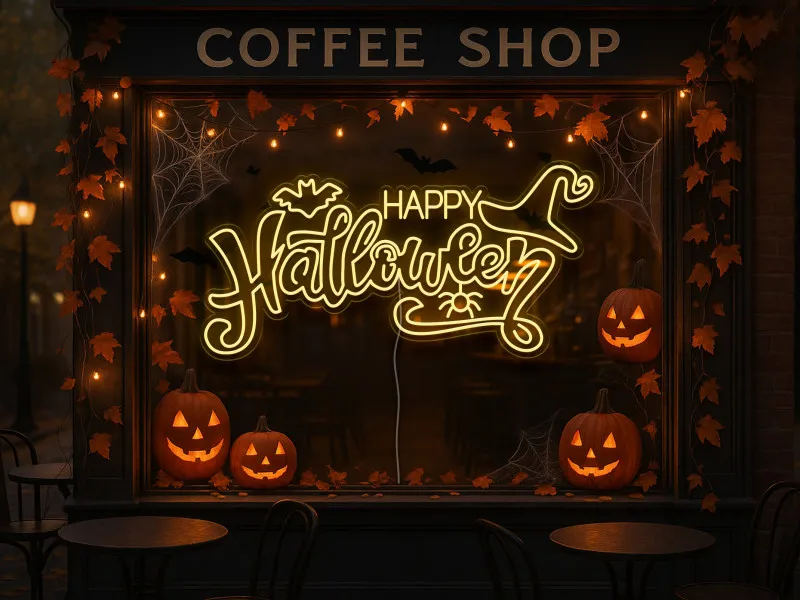 Happy Halloween - Semn Luminos Led Neon