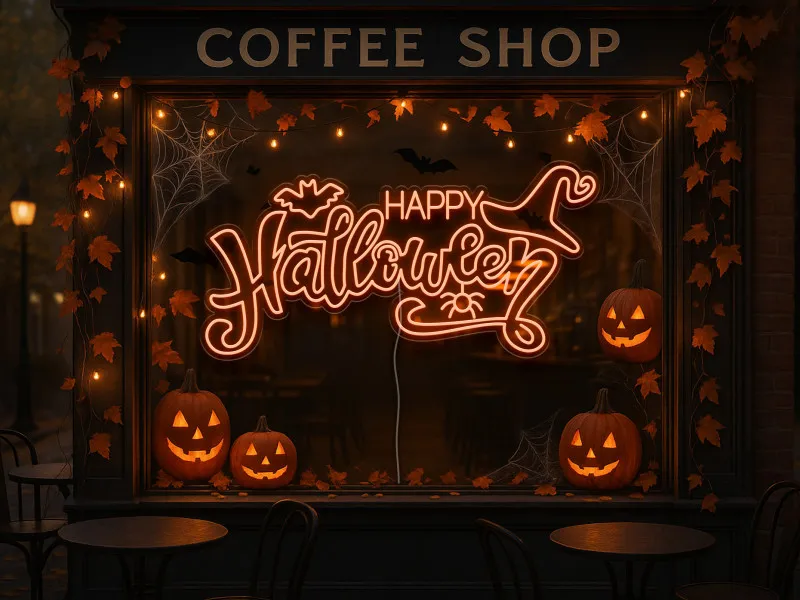 Happy Halloween - Semn Luminos Led Neon