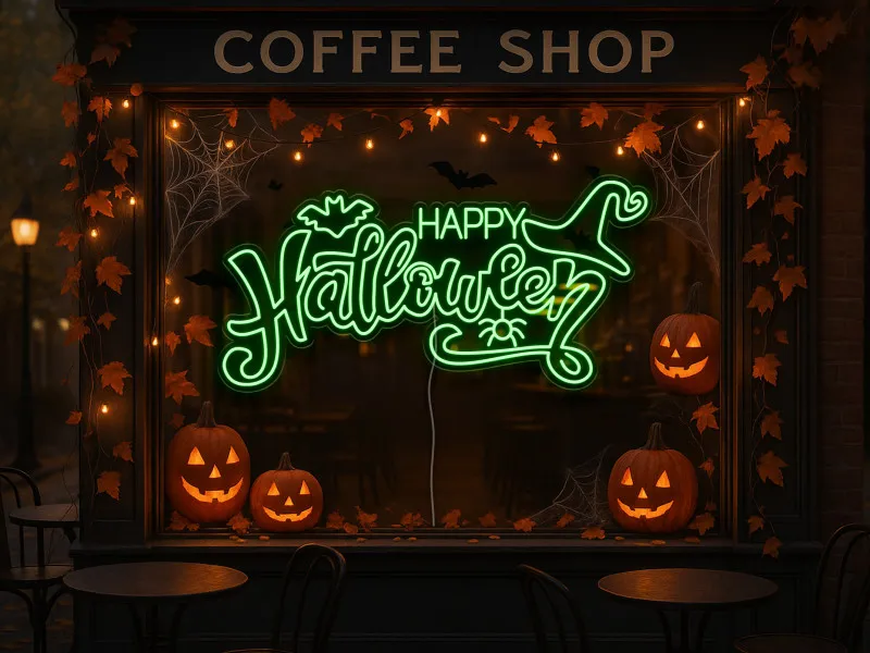 Happy Halloween - Semn Luminos Led Neon