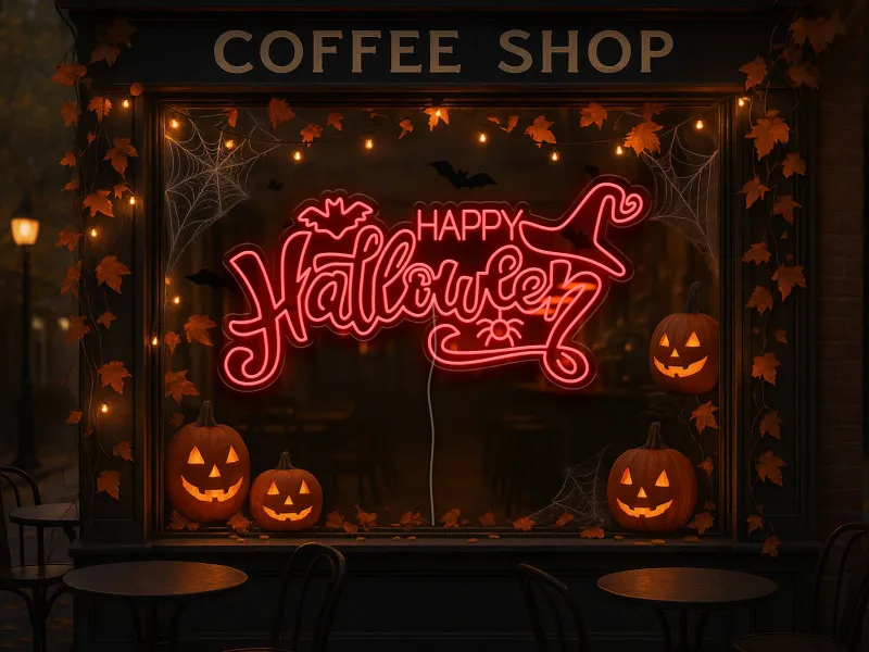 Happy Halloween - Semn Luminos Led Neon