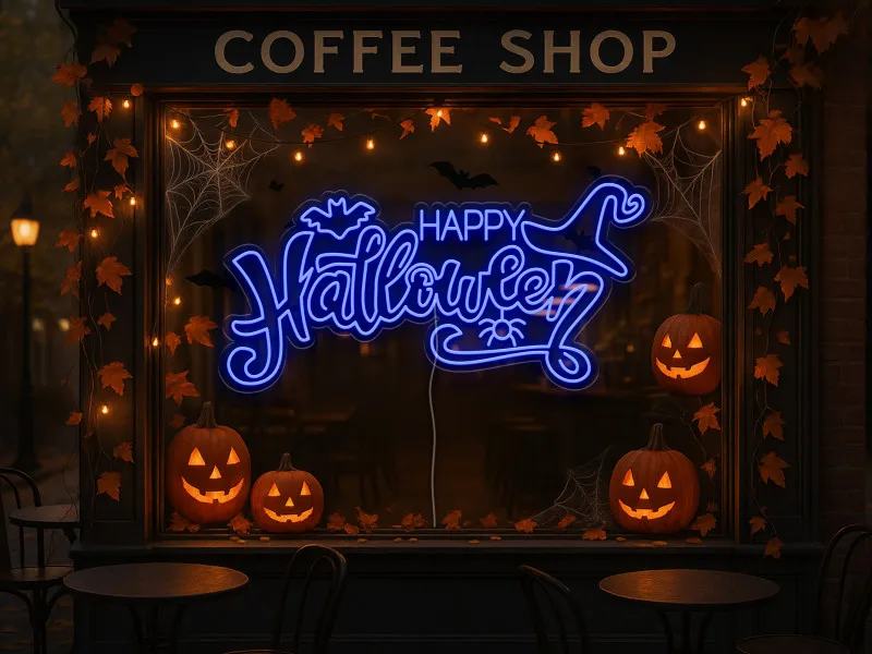 Happy Halloween - Semn Luminos Led Neon