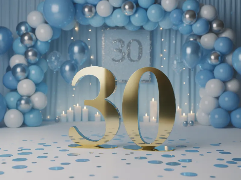 Cifre Plexiglas cu Suport 50 cm