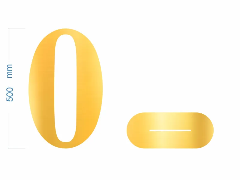 Cifre Plexiglas cu Suport 50 cm