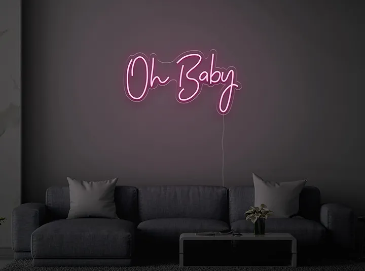 Oh Baby - Semn Luminos LED Neon de Inchiriat