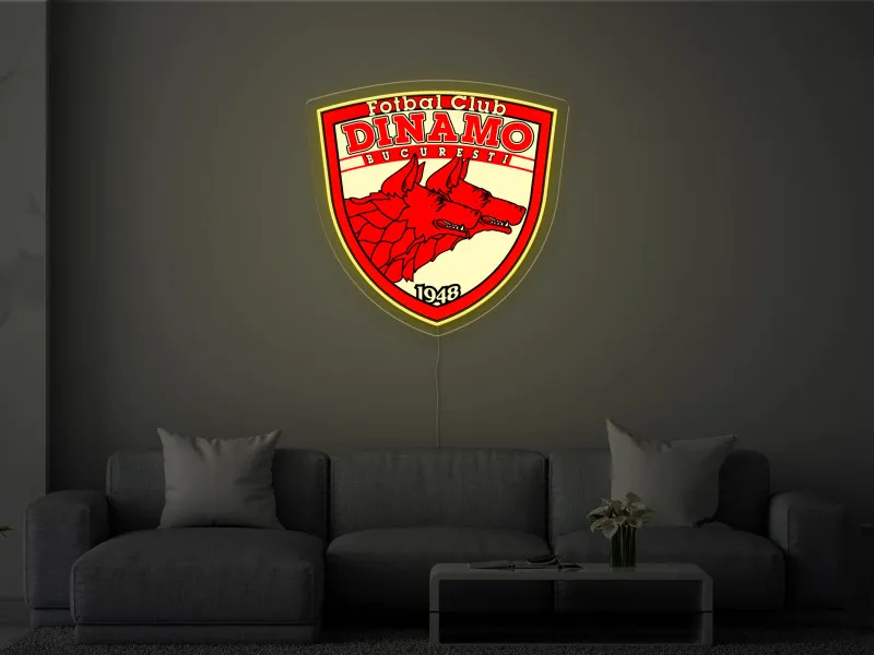 Dinamo București - Semn Luminos LED Neon