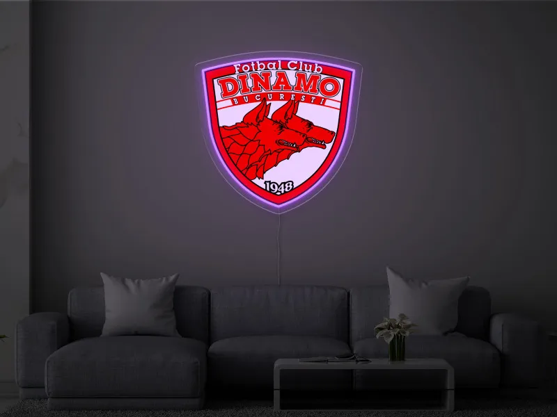 Dinamo București - Semn Luminos LED Neon