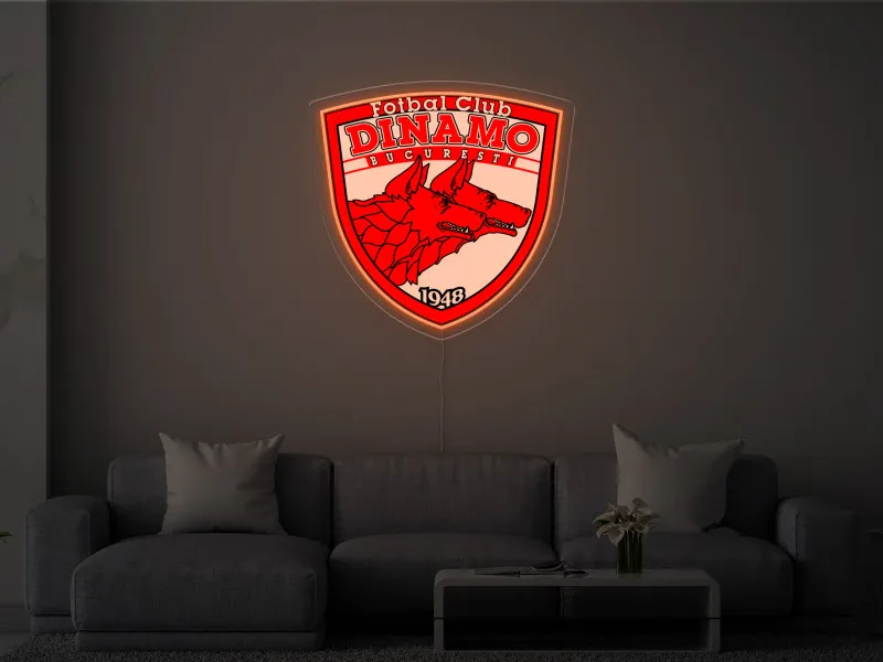 Dinamo București - Semn Luminos LED Neon