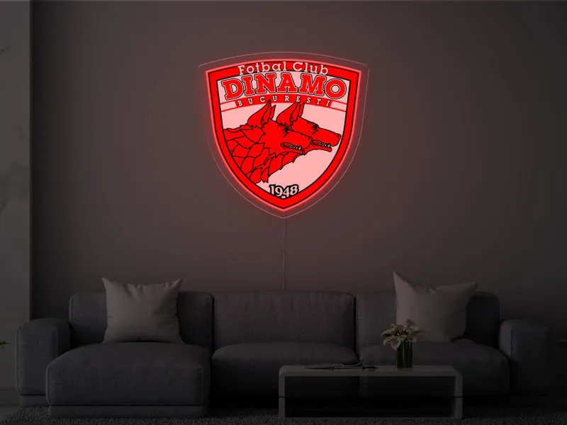 Dinamo București - Semn Luminos LED Neon