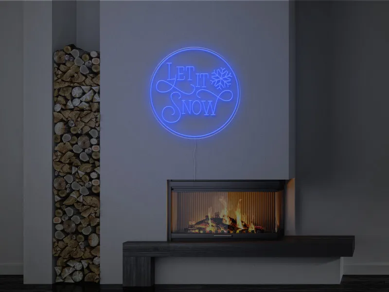 Let It Snow - Semn Luminos LED Neon