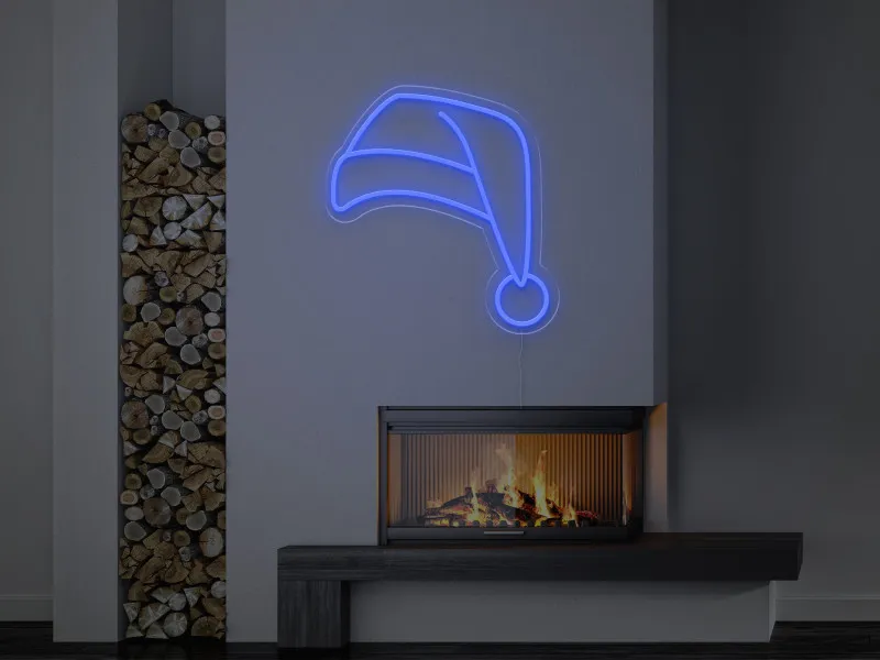 Santa`s Hat - Semn Luminos LED Neon