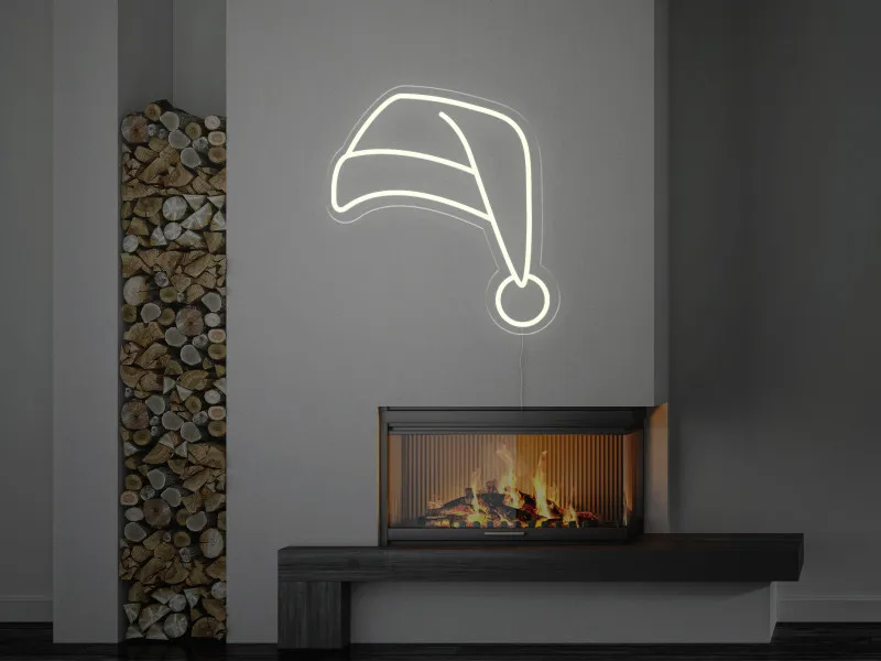 Santa`s Hat - Semn Luminos LED Neon