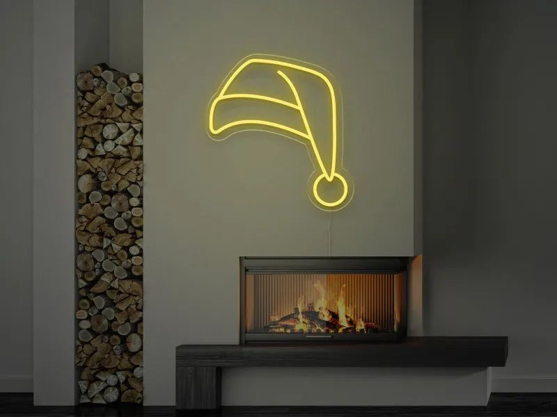 Santa`s Hat - Semn Luminos LED Neon