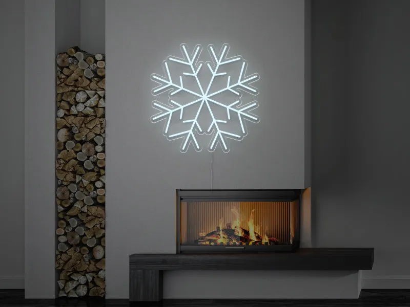 Fulg de nea - Semn Luminos LED Neon