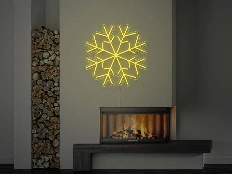 Fulg de nea - Semn Luminos LED Neon