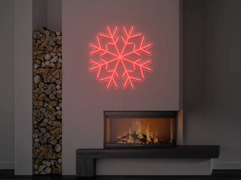 Fulg de nea - Semn Luminos LED Neon