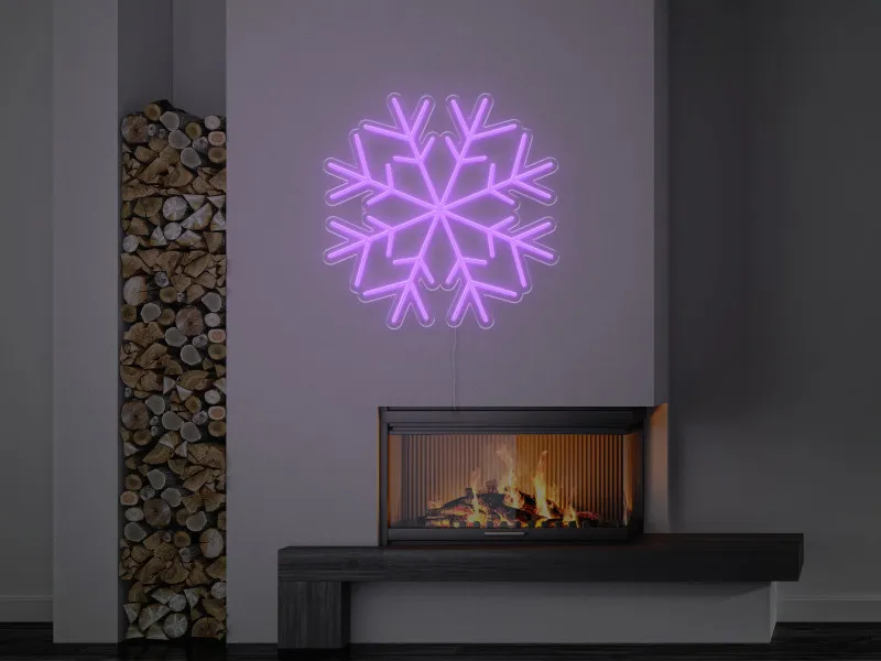 Fulg de nea - Semn Luminos LED Neon
