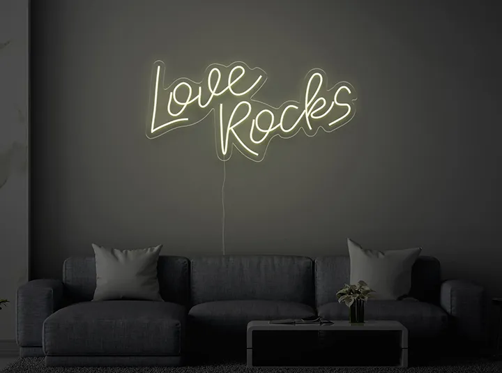 Love Rocks - Semn Luminos LED Neon