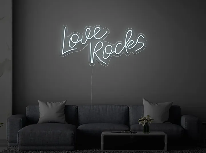 Love Rocks - Semn Luminos LED Neon