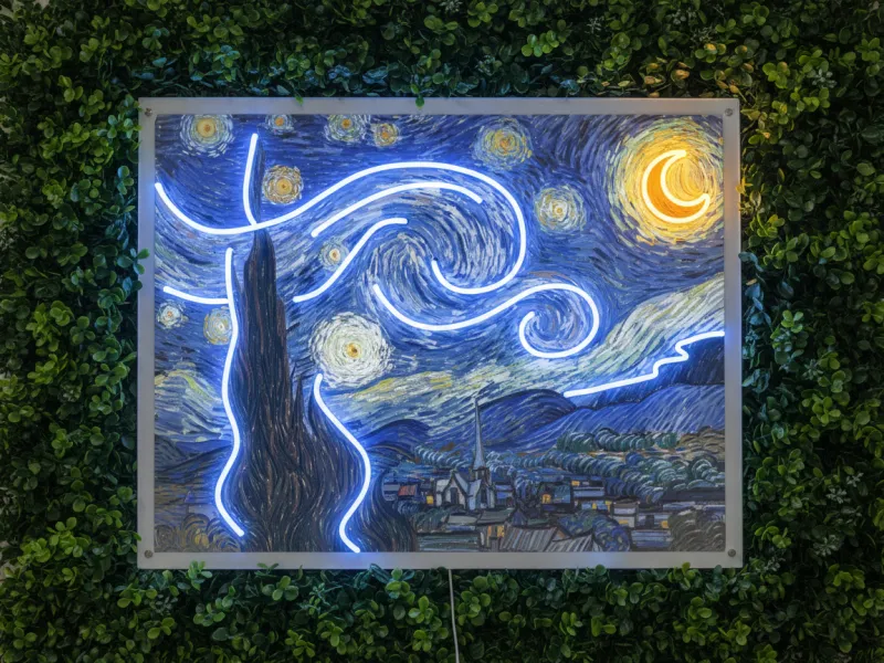 Starry Night - Semn Luminos LED Neon